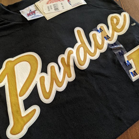 Black Purdue College T-shirt (Tee Shirt) Short Sleeve NWT Medium - Picture 3 of 15